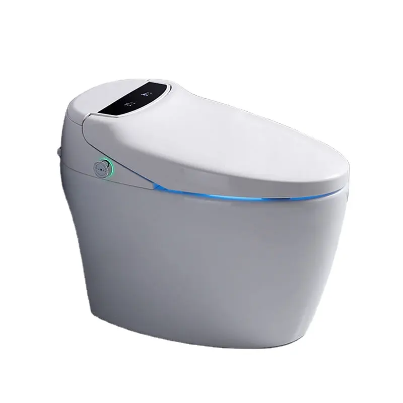 Kemei Wares Bidé Automático One Piece Toilet Moderno Banheiro Cerâmico Wc Inteligente Inteligente Toilet Com Controle Remoto