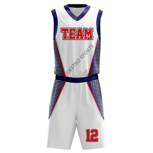 Ventes en gros d'uniformes de basket-ball réversibles pour adultes, respirants, antibactériens, à séchage rapide, avec logo personnalisé - Product Image 3