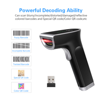 Escáner de Código de Barras Inalámbrico y Alámbrico YHDAA Resistente con CMOS 2D, Lector de Códigos de Pago con Plataforma USB Alámbrica para Android