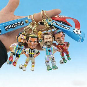 Llavero con el Emblema del <span class=keywords><strong>Barcelona</strong></span> 2026, Figura de Mascota, Juguete Colgante de Fútbol, Material PVA, Producto Chino - Product Image 3