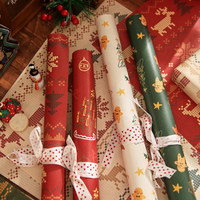 Papier d'emballage cadeau pour enfants, fête d'anniversaire, bébé, Noël, de haute qualité, personnalisé, avec laminage mat