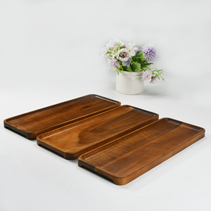 Juego Youlike de 3 platos de madera para servir para decoración del hogar bandeja para servir aperitivos para decoración del hogar - Product Image 1