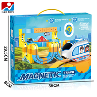 Ensemble de jouets de train éducatif pour enfants, 131 pièces, voiture électrique magnétique multifonctionnelle à faire soi-même avec orbite de lévitation