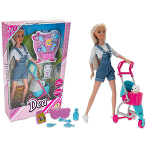 ตุ๊กตา DEA ขนาด 30 ซม. พร้อมลูกสุนัขกำลังเดินเล่น - Product Image 1