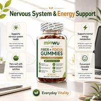 Complément Digestif Gut Connection : Gommes Naturelles Riches en Fibres, Prébiotiques et Oméga-3 pour Hommes Adultes – Soutien Cérébral Quotidien