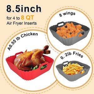 Wholesale <strong>Air</strong> <strong>Fryer</strong> <strong>Silicone</strong> Pot Food Grade Baking Tray Reusable <strong>Silicone</strong> <strong>Air</strong> <strong>Fryer</strong> Liners Square <strong>Air</strong> <strong>Fryer</strong> <strong>Basket</strong> - Product Image 5