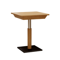 Table de restaurant carrée moderne à plateau en marbre et base en métal pour usage commercial, idéale pour hôtels, restaurants et cafés