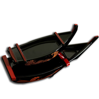 LOMATO Grand bateau à sushi en plastique ABS durable, écologique, avec logo personnalisé, pour la maison, le bureau, l'hôtel et la restauration
