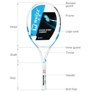 Whizz Mô Hình GT700 Sợi Carbon Đầy Đủ/Graphite 27Inch Vợt Tennis