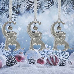 Ornamento di <span class=keywords><strong>Natale</strong></span> con campana d'argento Ornamento di <span class=keywords><strong>Natale</strong></span> del bambino nuovo bambino ricordo d'argento - Product Image 2