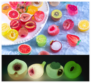 Kawaii 3D DIY Kit de casa en miniatura <span class=keywords><strong>encanto</strong></span> de resina brillante luminoso colorido fruta vegetal fruta bebés Sorpresa Juguete para bolsa ciega - Product Image 4