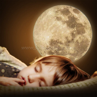 Veilleuse USB Lune Terre Lampe 360 Degrés Rotatif LED Veilleuse Pour Chambre Décoration