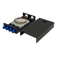 Boîtier de terminaison fibre optique monomode SC UPC 4 ports 4 fibres, montage mural ou sur bureau, entièrement équipé pour FTTH, PON, LAN de bureau