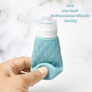 Nuova Bottiglia da Viaggio in Silicone Colorata per Shampoo, Olio Essenziale e Lozione, 100ML <span class=keywords><strong>3</strong></span>.4oz, Grado Alimentare - Product Image 3