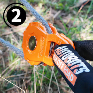 Polea de cabrestante de fuerza de rotura mínima de 25000 libras, accesorios todoterreno, polea de cabrestante de 10 toneladas, polea de cabrestante de bloque de arranque forjado por caída - Product Image 3