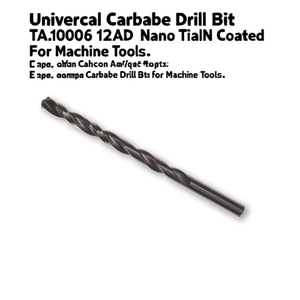 Foret universel en carbure TA1006 12xD avec revêtement Nano TiAlN pour machines-outils - Product Image 2