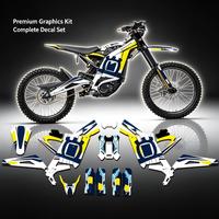 Autocollants graphiques personnalisés imperméables pour Sur Ron Light Bee, résistants aux rayures, pour moto électrique tout-terrain