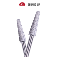 SHUANGJIA Embouts de ponceuse à ongles coniques professionnels en carbure de qualité supérieure pour pédicure à domicile ou en salon