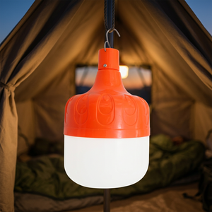 Ampoule LED USB rechargeable T Bulb DC5V-6V 80W Diamètre 105mm Trois options de luminosité réglable Orange/Blanc Options de boîtier Matériel ABS+PP Batterie 3000mAh - Product Image 2