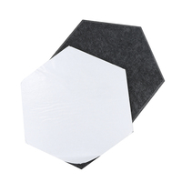 Panneaux muraux en feutre de polyester RPET recyclé, autocollants, insonorisants, panneaux acoustiques pour bureaux, salles de classe, intérieur
