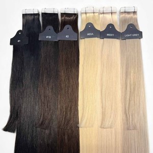 Extensions de cheveux invisibles en PU de qualité supérieure, 100% cheveux humains Remy double drawn, aspect naturel sans couture, vente en gros directe usine - Product Image 3