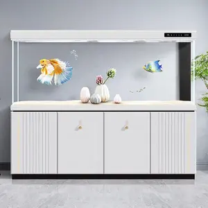 Fabrik individuelles großes ultraweißes Glas-Aquarium Aluminium-Basis-Schrank großes Aquarium