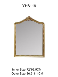 Miroir encadrée de style Art Déco, fait main, de luxe, de forme irrégulière, antique, baroque, pour la décoration de la maison - Product Image 3