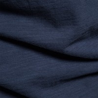 T-shirt décontracté pour homme, coupe ajustée, bleu marine uni, en coton, col rond, manches courtes, streetwear, respirant, tricoté, longueur standard