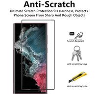 3D Full Cover Fingerprint Unlock S22 S21 S23 Plus proteggi schermo per Samsung Galaxy S23 Ultra Screen Protector vetro temperato