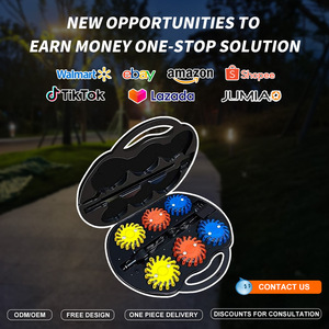 مجموعة أضواء تحذير مرورية قابلة لإعادة الشحن، 6 أضواء تحذير، مصباح إشارة للطرق، 6 قطع - Product Image 6