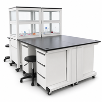 Ensemble de mobilier de laboratoire professionnel, poste de travail modulaire avec tiroirs mobiles pour la recherche médicale