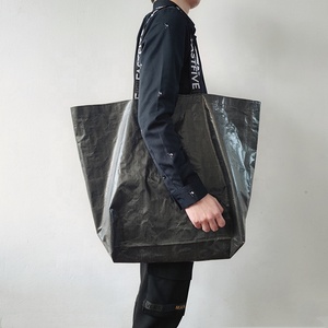 Tùy chỉnh Thêu Logo Màu đen thêm lớn PP dệt <span class=keywords><strong>Tote</strong></span> Túi sinh thái thân thiện với dài và ngắn xử lý cho chương trình khuyến mãi - Product Image 4