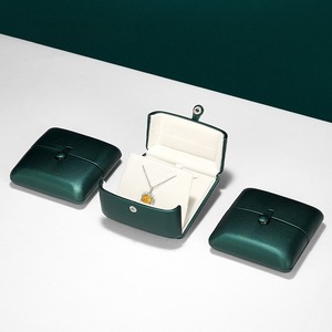 Custom Ring Box Gift Box Light Luxury PU Leather Wedding Ring Necklace Bracelet Box Jewelry <b>Storage</b> Box Packaging Box - Product Image 4