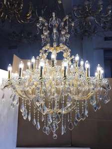 Personalizado de alta calidad gran villa hotel Aplicación de oro de cristal de la lámpara de María Teresa lámparas K9 lámpara de cristal - Product Image 5