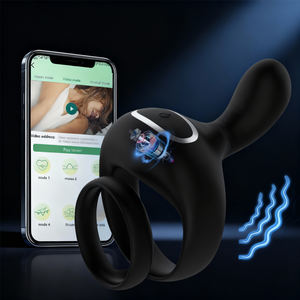 Kabellose Fernbedienung Paar-Penis-Spielzeuge G-Punkt-Vibrator Verriegelungs-Essenzring Erwachsenen-Sexspielzeug für Männer Masturbation Wasserdicht - Product Image 6