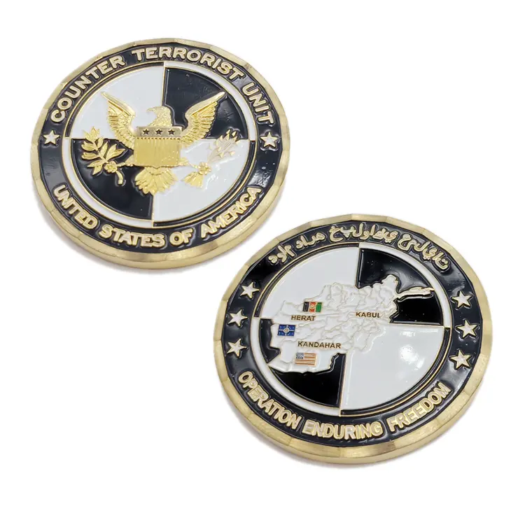 Lembaran Medali Koin US Koin Suvenir Perang Epoxy Penutup Ohio Koin Kehormatan