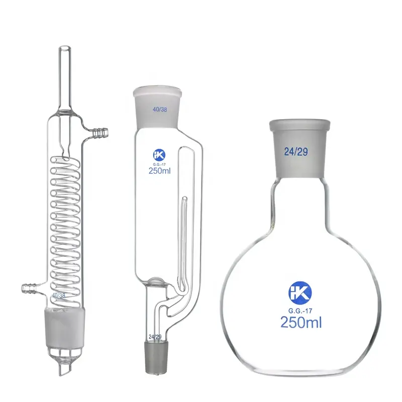 Vetreria di laboratorio soxhlet estrazione apparecchio con la bobina a condensatore