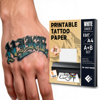 Papel de Transferencia para Tatuajes Imprimible para Impresora de Inyección de Tinta, Revestimiento Suave, Hojas Temporales para Arte Corporal, Perfecto para Eventos, Manualidades Infantiles