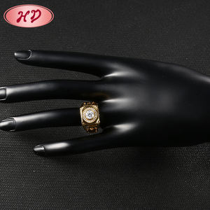 Bagues de mariage en diamant pour femmes, nouvelle collection de bijoux <span class=keywords><strong>princesse</strong></span> brillants, modèles de bagues en or pour filles, - Product Image 5