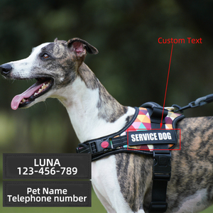 สายจูงสุนัขส่วนบุคคลที่ดีที่สุดพร้อมชื่อแพทช์บริการเสื้อกั๊กสุนัขไม่ดึงไม่มีโช้คสำหรับสุนัขขนาดเล็กขนาดกลางขนาดใหญ่ที่กำหนดเอง - Product Image 2