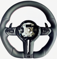 Volant sport en cuir pleine fleur pour BMW F30 F10 F32 F15 F36 F20 F22 M3 M5 E90 avec palettes de changement de vitesse personnalisées