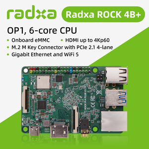 ROCK 4B+ OP1, Computadora de Placa Única de 6 Núcleos, 4K HDMI, WiFi5, Gigabit Ethernet, PCIe 2.1, Radxa - Product Image 1