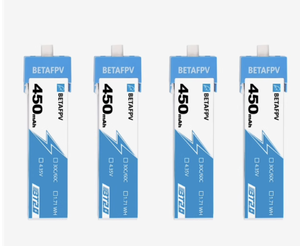 BETAFPV 4 Baterías de Plástico BT2.0 550mAh 1S 3.8V 40C/80C Compatibles con Drones de Carreras Whoop 1S de 75-85mm, Accesorios - Product Image 5