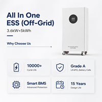 Stock UE - Batterie de stockage d'énergie domestique LiFePO4 5kWh 48V 100Ah tout-en-un - Batterie solaire ESS avec BMS intelligent - Fabricant OEM ODM