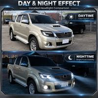 Ensemble de phares LED Travo Design pour Toyota Hilux Vigo 2012-2015, paire gauche et droite, installation Plug and Play