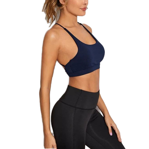Women's Simple High Support Breathable Four-Way <b>Stretch</b> Quick Dry Gym Fitness Yoga <b>Bras</b> for Workout and Athletic Activities - Product Image 1