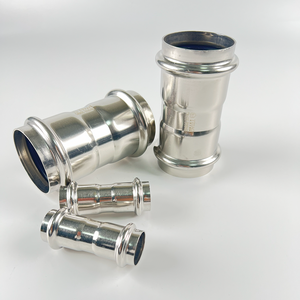 <span class=keywords><strong>Raccord</strong></span> droit en acier inoxydable DIN DVGW à double pression pour tuyaux d'eau, <span class=keywords><strong>raccord</strong></span> à double pression de diamètre égal - Product Image 4