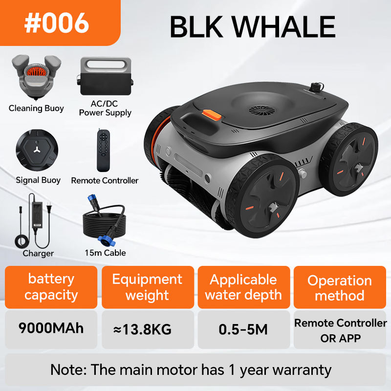 Batterie avec câble de 15m + bouée de nettoyage + bouée de signalisation #006