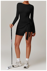 Abbigliamento Sportivo Personalizzato, Abito da Golf alla Moda, Gonne Sportive Effetto Nudo, Pantaloncini Integrati, Abiti da Tennis e Fitness per Donne - Product Image 4