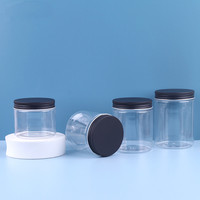 Couvercles transparents en PET pour pots en plastique, réutilisables, avec bouchon à vis en aluminium, contenants cosmétiques vides pour masques faciaux, soins de la peau, crèmes pour les yeux, lotions, voyage